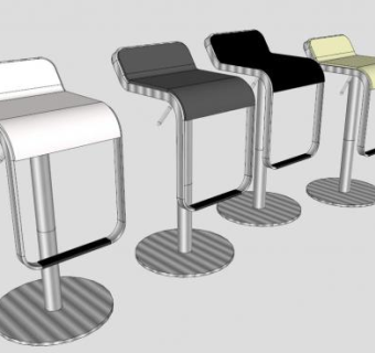 阿玛菲酒吧吧椅SU模型下载_sketchup草图大师SKP模型