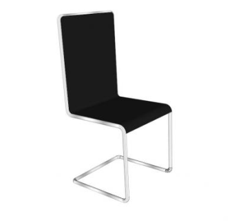 现代黑色椅SU模型下载_sketchup草图大师SKP模型