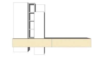 现代条形电视柜SU模型下载_sketchup草图大师SKP模型