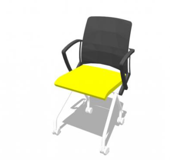 中班椅会议椅SU模型下载_sketchup草图大师SKP模型