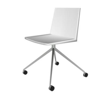 白色椅团队椅子会议椅SU模型下载_sketchup草图大师SKP模型