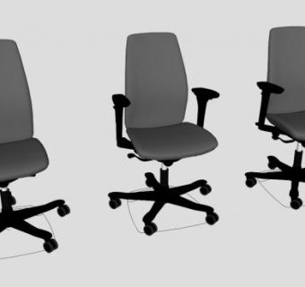 任务椅大班椅SU模型下载_sketchup草图大师SKP模型