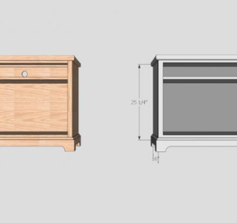 简约风格电视柜SU模型下载_sketchup草图大师SKP模型