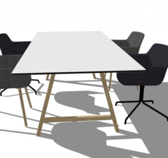 黑色微笑椅SU模型下载_sketchup草图大师SKP模型