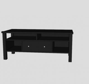 带中央抽屉的电视柜SU模型下载_sketchup草图大师SKP模型