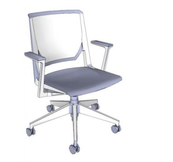 霍沃思扶手椅办公椅SU模型下载_sketchup草图大师SKP模型