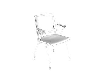 霍沃思白色<em>塑料椅</em>SU模型下载_sketchup草图大师SKP模型