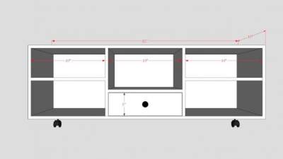 豪华灰色电视站SU模型下载_sketchup草图大师SKP模型