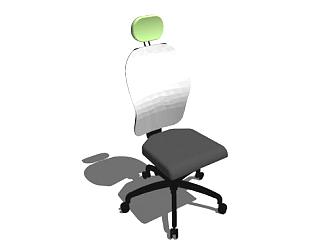 高背座椅访客椅SU模型下载_sketchup草图大师SKP模型