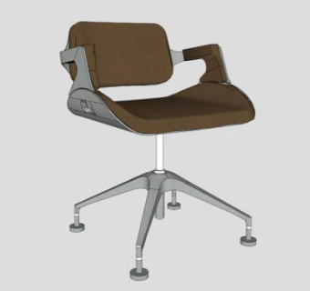 金属椅银椅SU模型下载_sketchup草图大师SKP模型