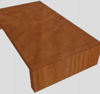 简易木制电视柜SU模型下载_sketchup草图大师SKP模型