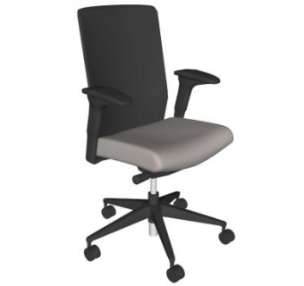 棕色办公座椅SU模型下载_sketchup草图大师SKP模型