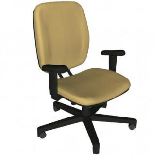 办公椅可调臂椅SU模型下载_sketchup草图大师SKP模型