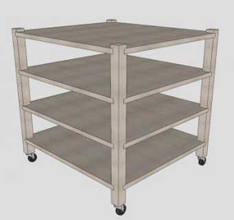 宿舍简约电视柜SU模型下载_sketchup草图大师SKP模型