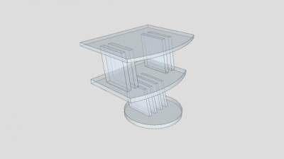 玻璃当代电视柜SU模型下载_sketchup草图大师SKP模型