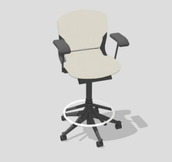 扶手椅办公座椅SU模型下载_sketchup草图大师SKP模型