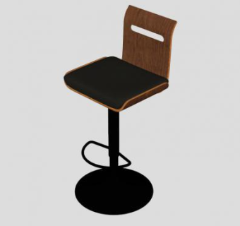 旋转吧台凳SU模型下载_sketchup草图大师SKP模型