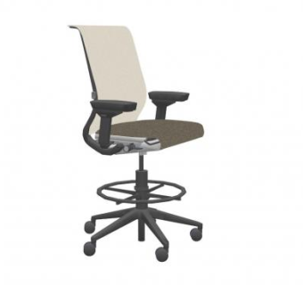 钢壳式办公椅思维凳SU模型下载_sketchup草图大师SKP模型