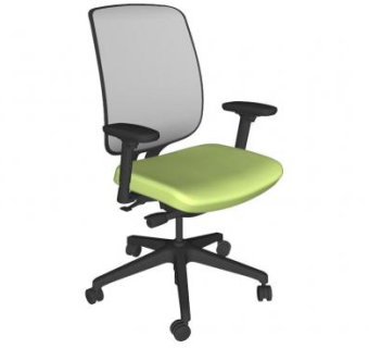 可调臂椅办公椅SU模型下载_sketchup草图大师SKP模型