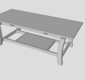 欧式简约白色电视柜SU模型下载_sketchup草图大师SKP模型