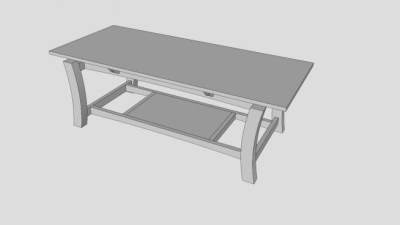 欧式简约白色电视柜SU模型下载_sketchup草图大师SKP模型