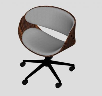 卢明办公椅SU模型下载_sketchup草图大师SKP模型