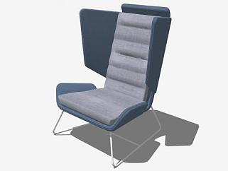 单座沙发<em>躺椅</em>SU模型下载_sketchup草图大师SKP模型