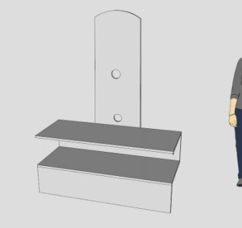 白色简约时尚电视柜SU模型下载_sketchup草图大师SKP模型