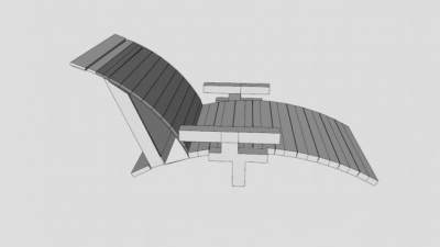 休闲座椅躺椅SU模型下载_sketchup草图大师SKP模型