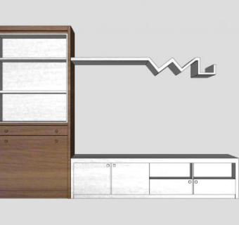 高档欧式客厅电视柜SU模型下载_sketchup草图大师SKP模型