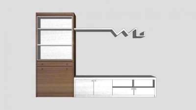 高档欧式客厅电视柜SU模型下载_sketchup草图大师SKP模型