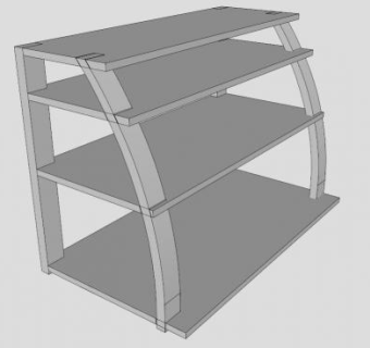 定制设计白色电视柜SU模型下载_sketchup草图大师SKP模型