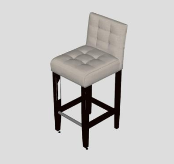 酒吧吧椅凳子SU模型下载_sketchup草图大师SKP模型