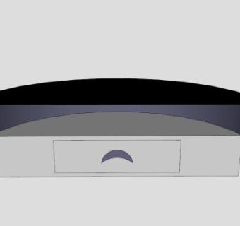 神秘月球主题电视柜SU模型下载_sketchup草图大师SKP模型