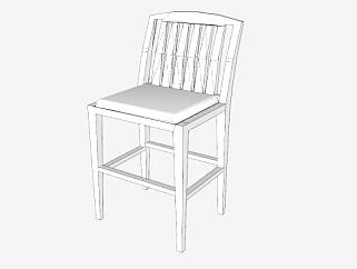 复合材料白色椅子SU模型下载_sketchup草图大师SKP模型