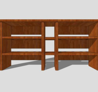 搁板电视柜SU模型下载_sketchup草图大师SKP模型