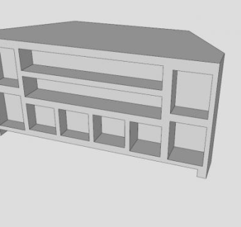 纯白简欧电视柜SU模型下载_sketchup草图大师SKP模型
