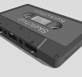 音乐磁带的SU模型_su模型下载 草图大师模型_SKP模型