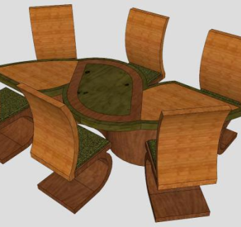 阿迪朗达克椅计划白色座椅SU模型下载_sketchup草图大师SKP模型