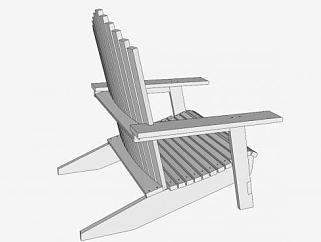 <em>户外沙发</em>白色座椅SU模型下载_sketchup草图大师SKP模型