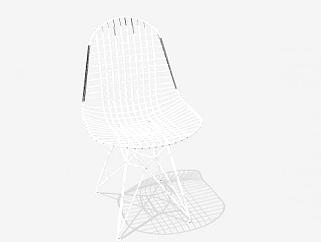 埃姆斯线椅子SU模型下载_sketchup草图大师SKP模型