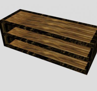 鸡翅木和金合欢电视柜SU模型下载_sketchup草图大师SKP模型