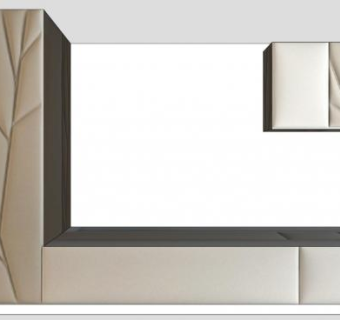 欧式客厅高档电视柜SU模型下载_sketchup草图大师SKP模型