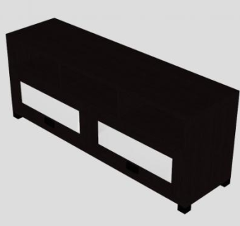 现代简约客厅电视柜SU模型下载_sketchup草图大师SKP模型