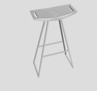 罗伯茨酒吧凳子SU模型下载_sketchup草图大师SKP模型