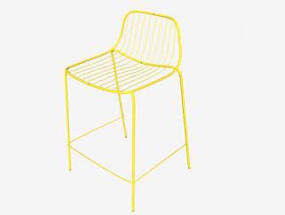 户外椅黄色座椅SU模型下载_sketchup草图大师SKP模型