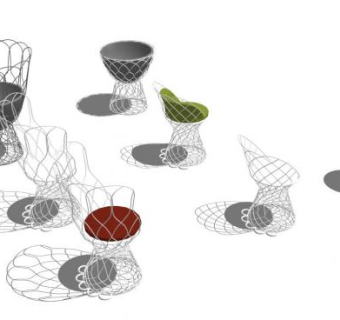 休闲户外座椅SU模型下载_sketchup草图大师SKP模型