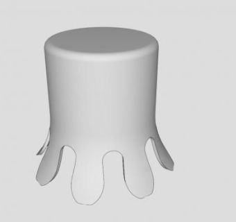 白色椅飞溅凳SU模型下载_sketchup草图大师SKP模型