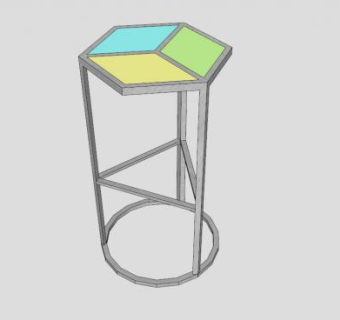 凳子座椅SU模型下载_sketchup草图大师SKP模型