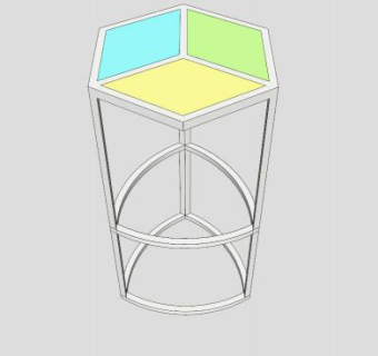 立方凳子SU模型下载_sketchup草图大师SKP模型